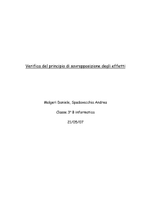 Relazione quadrimestrale di laboratorio di elettronica