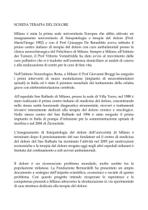 scheda progetto terapia del dolore-obiettivi