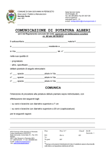 comunicazione potature - Comune di San Giovanni in Persiceto