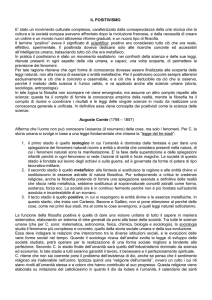il positivismo