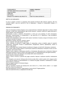 Chimica Organica - Corso di Laurea in Biotecnologie