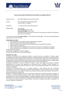Corso tecnico-pratico di infiltrazioni intra-articolari eco