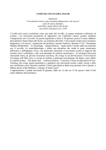 Seminario `I movimenti oculari come strumento diagnostico e di