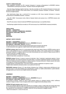 oggetto: farmacovigilanza