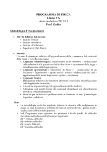 FISICA 5ALS Prof. Guido Giovanni