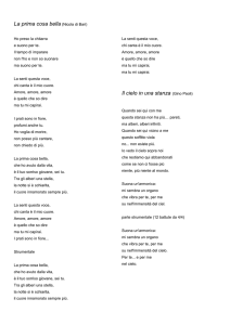 La prima cosa bella (Nicola di Bari) Ho preso la chitarra e suono per
