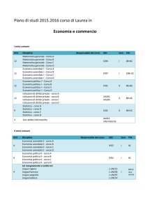 Economia e commercio - Dipartimento di Economia e Management
