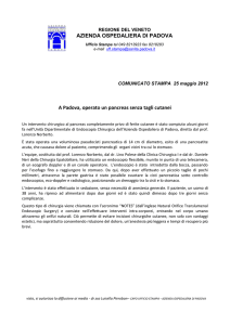 Operazione al pancreas senza tagli cutanei