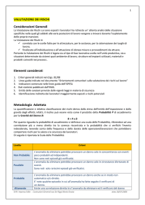 Metodologia Adottata - Costruzioni Generali sas!