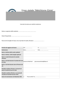 Contratto formativo - Liceo Melchiorre Gioia