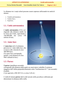misurE astronomiche