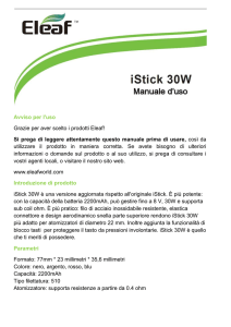 manuale istick 30