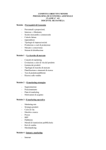 COMPITI E OBIETTIVI MINIMI PROGRAMMA DI ECONOMIA