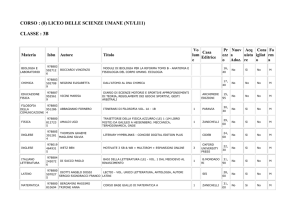 CORSO : (8) LICEO DELLE SCIENZE UMANE (NT/LI11) CLASSE