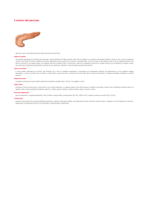 Il tumore del pancreas