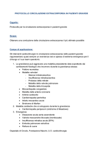 Protocollo per la circolazione extracorporea in pazienti gravide