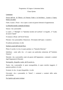 Programma di Lingua e Letteratura latina 5