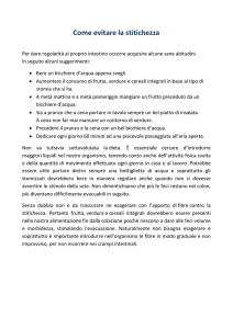 Come evitare la stitichezza