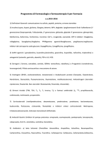 Programma di Farmacologia e farmacoterapia II per Farmacia