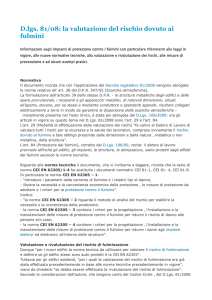 valutazione rischio scariche atmosferiche
