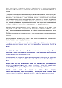 Questa dieta si basa sul principio di non associazione di quegli