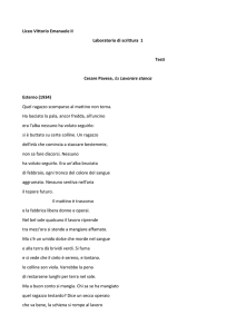 i testi del primo laboratorio/ Cesare Pavese, Lavorare Stanca