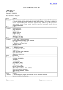 Mod. PM FIN ANNO SCOLASTICO 2013-2014 Classe 2 Sez. D
