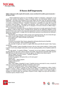 Scheda con racconto di Marco Vichi per il Comune di Impruneta