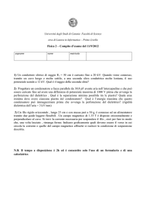 1) Quanta carica c*è sulla superficie di un conduttore sferico isolato