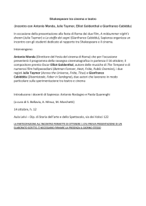 AAF Shakespeare tra cinema e teatro - Sapienza