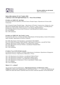 conferenze Roma Tre - Liceo Classico Foligno