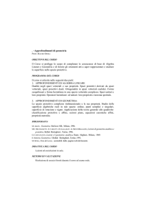 Approfondimenti di geometria