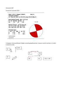 Meccanismo Focale 1 - Dipartimento di Geoscienze