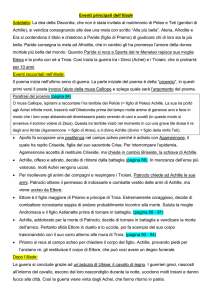 Eventi principali dell`Iliade