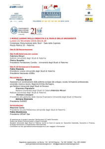 Le giornate dell*economia del Mezzogiorno * 23 > 28 novembre 2015