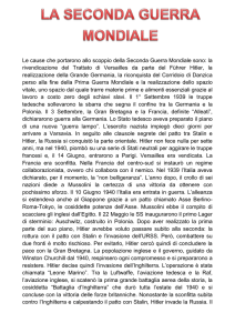 Tesi di storia sulla Seconda Guerra Mondiale