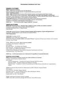 PROGRAMMA CONGRESSO AICAT 2016