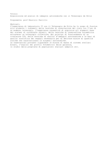 Prof M Paolillo Misure con il Telescopio De Ritis
