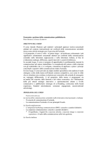 Economia e gestione della comunicazione pubblicitaria