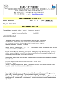 programma svolto