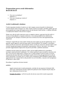 Esercitazione Terza Prova (orale)