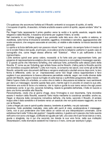 METTERE DA PARTE L`ARTE di Federica Maria