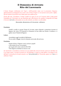 Lucernario - Ufficio per la Liturgia