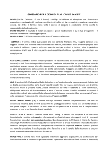 glossario per il ciclo di film capire la crisi