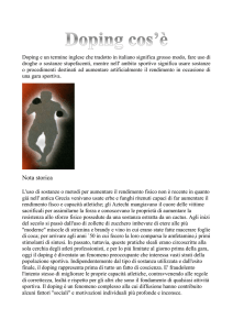 Doping cos`è - WordPress.com