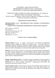 UNIVERSITA* degli STUDI di FOGGIA