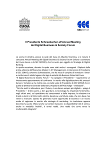 il presidente schneebacher all`annual meeting del