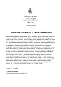 comunicato stampa ter - Comune di Calatabiano