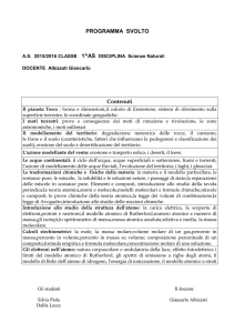 programma svolto - liceo Cavalleri