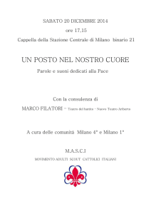 Un Posto nel Nostro Cuore